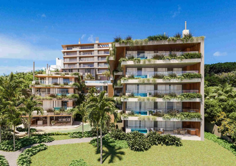 Fachada vista do mar